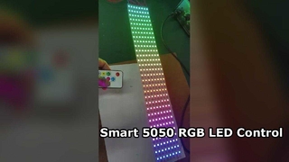 Özelleştirilmiş 5050 RGB LED dahili IC adreslenebilir LED şerit