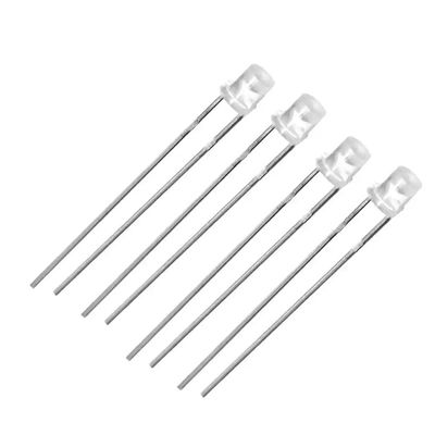 Flat Top UV LED Chip Diyot 3mm Through Hole 365nm Mücevher tespiti için