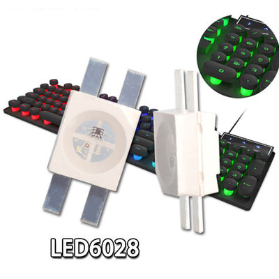 OEM ODM Yüksek Parlaklık İçeriye Gömülü IC SK628 RGB 6028 Smd Led Chip Emitting Diode For Gaming Mechanical Keyboard