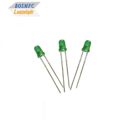 3mm dip led yeşil ışık LED ışık yayıcı diyot 5V dalga boyu 520nm-535nm