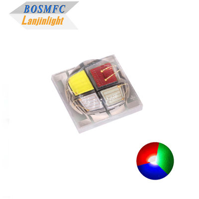 Yüksek Güç 5050 RGBW SMD LED Keramik Temel 4 * 1W &amp; 4 * 3W Yapılandırması 6000K Beyaz Işık