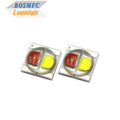 2W 3535 SMD LED Kubbe Lens 30 Derece Bi Renk Kırmızı Ve Beyaz 350mA Yüksek Parlaklık LED Diyot