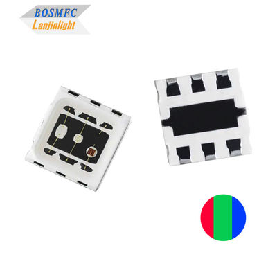 1.5W 5050 RGB LED kubbe lens yüksek güçlü üç renkli LED çip 3 * 0.5W