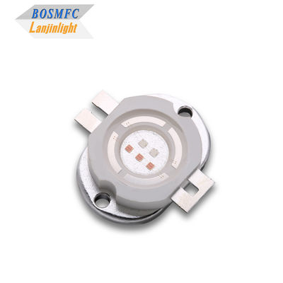 Yüksek güçlü LED Kırmızı+mavi çift renkli 5W entegre LED ışık kaynağı, spektral terapi için.