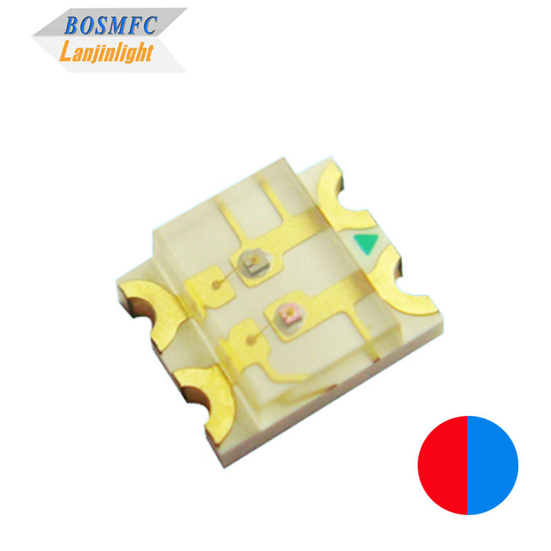 Çift Renkli 1206 SMD LED Yüzey Dağıtı 3216 Kırmızı ve Mavi Işık çipleri