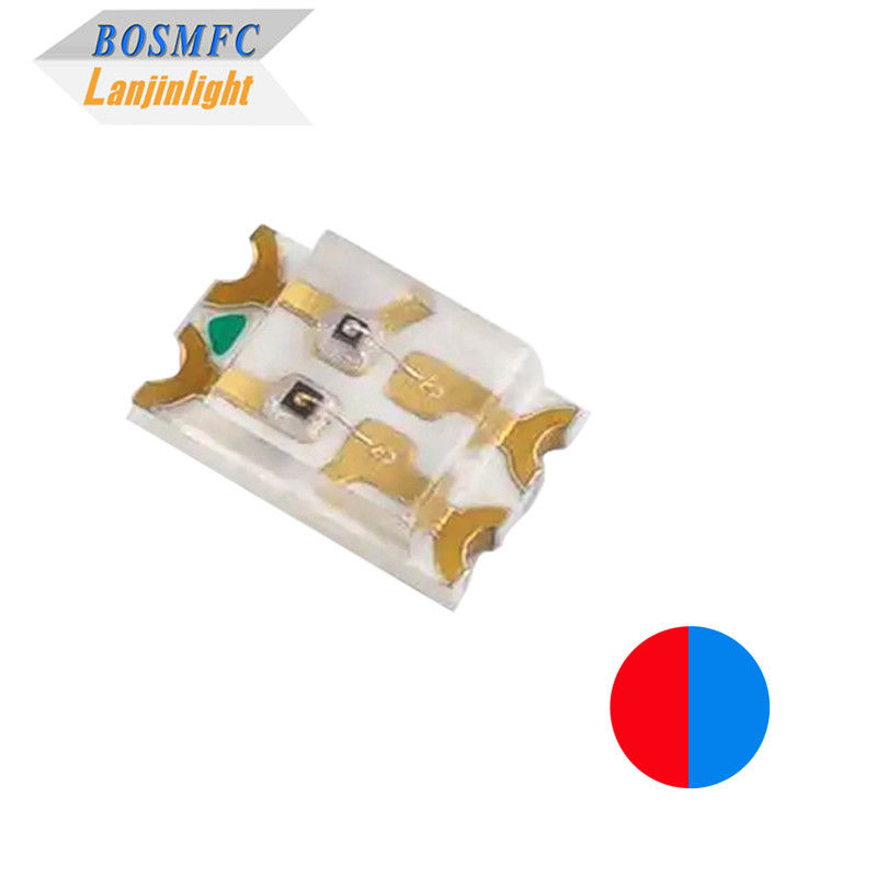 Bi Color SMD LED 0805 Kırmızı ve Mavi çift renk 0.06W Ultra Bright çipler