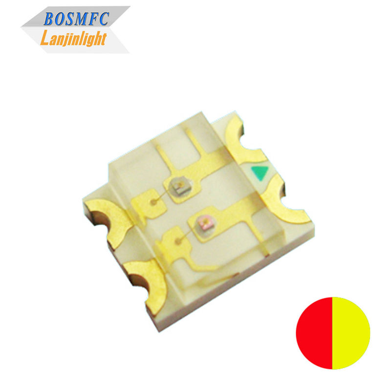 Multiscene SMD LED 1206 Kırmızı Sarı Çift Renkli 120 Derece Görme açısı