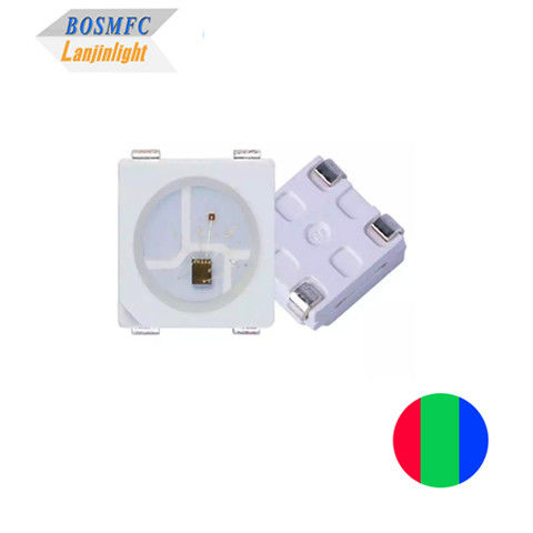 IC Dahili 4pin Akıllı 5v SMD 5050 RGB SMD LED ws2813 Ws2812 PLCC4 Üç renkli Chip Led For Led ekran