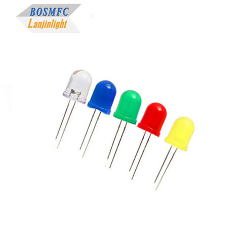 8mm 10mm delikli LED F10 lamba tek diyotlu LED fabrika satışı