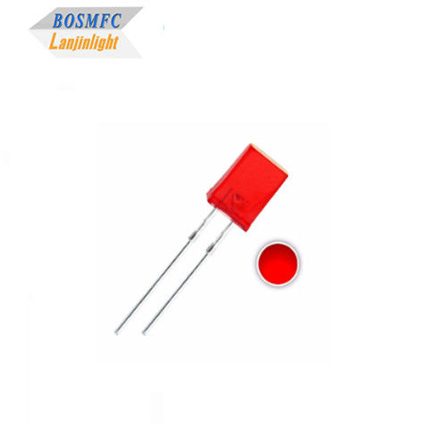1.8V-2.4V LED Red Through Hole LED 2x5x7mm İç mekan aydınlatma LED Diyodu