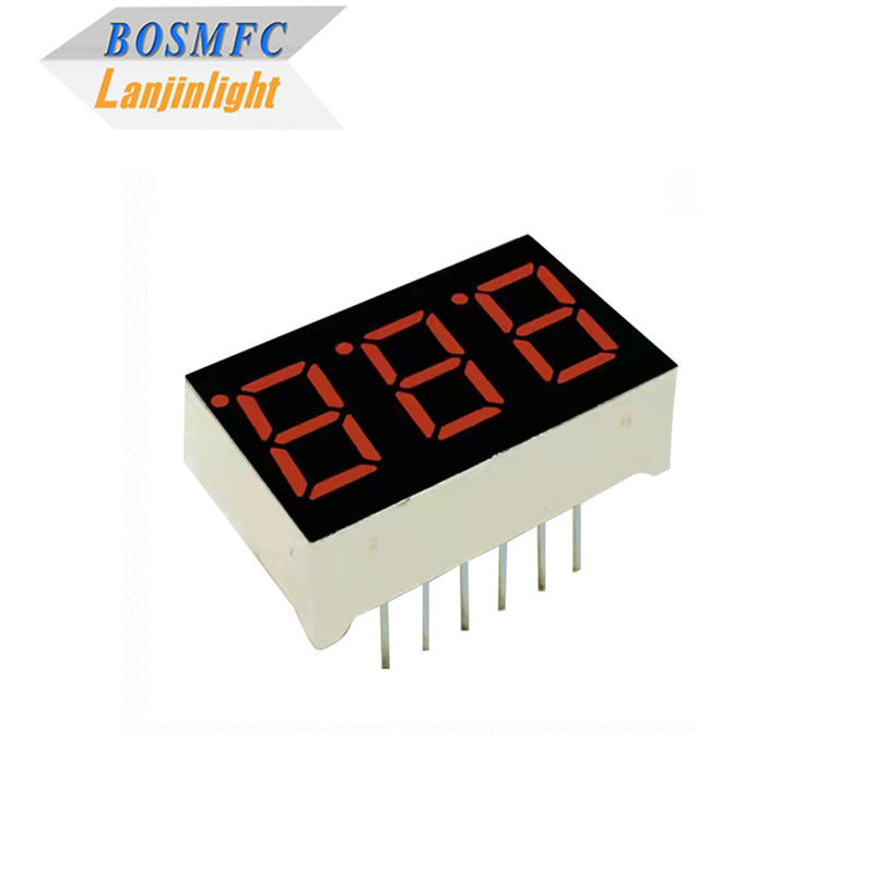 20mA 7 Bölüm LED Ekran 3 Rakam 0.28 Inch 0.56 Inch Dayanıklı