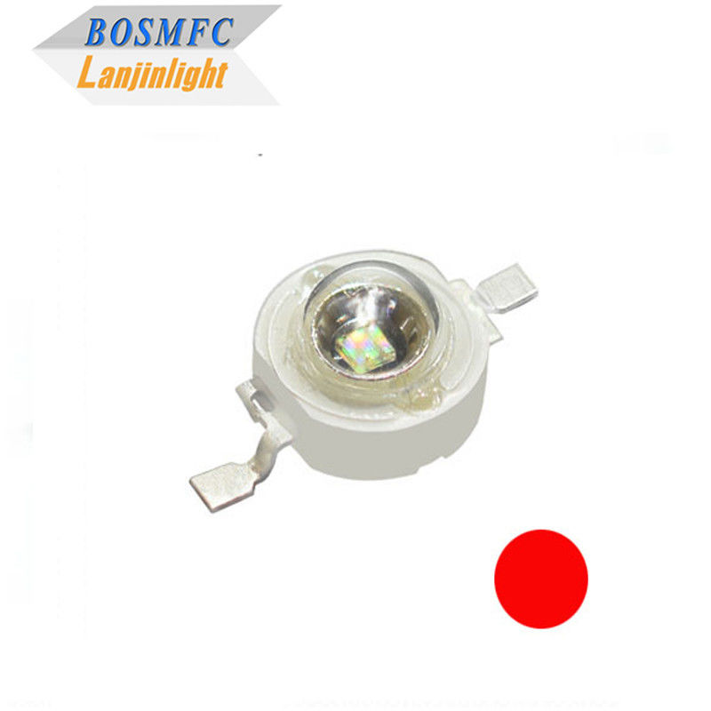 1W Yüksek Güçlü LED Lamba Chip 3W Lamba Spot Light için Süper Kırmızı