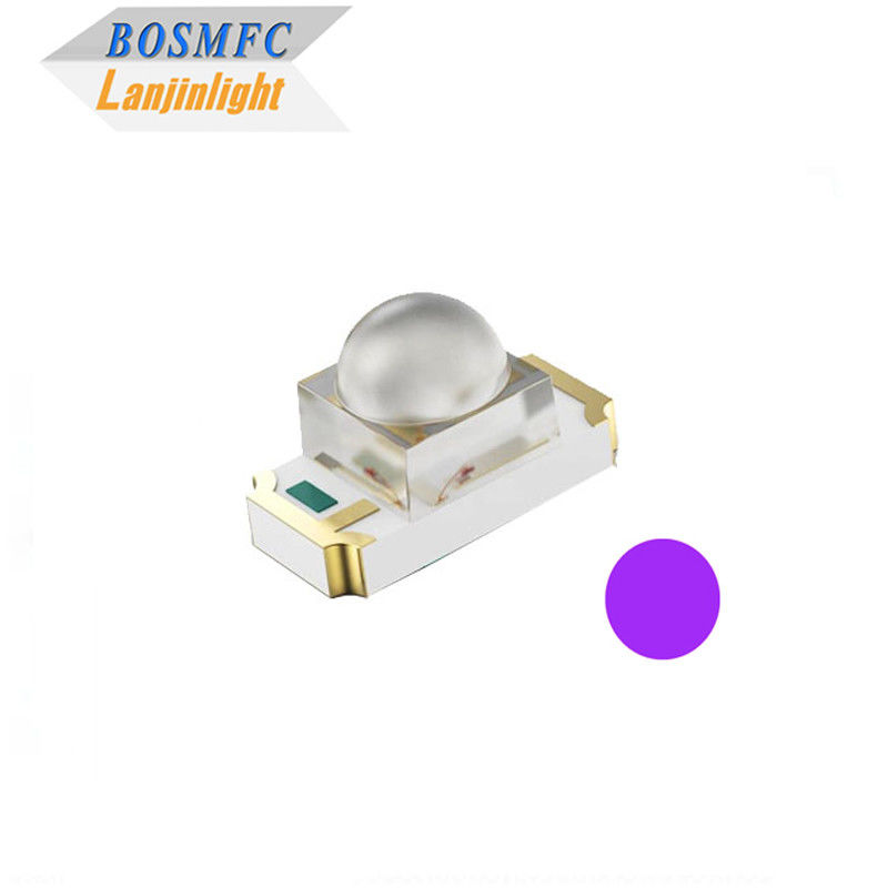 1206 SMD UV LED Chip Dome Lens 405nm UVA Light LED Diode 3D Yazıcı için