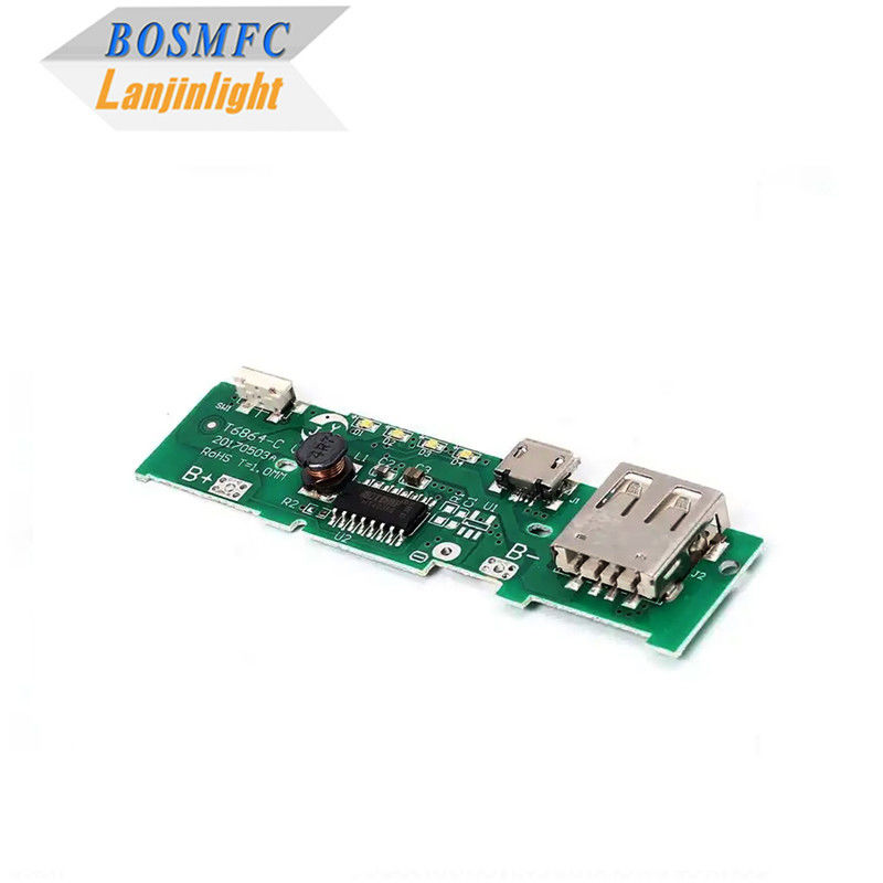 Pratik 1206 SMD LED PCBA Modülü Cep telefonu şarj güç bankası modülü için dikdörtgen PCB
