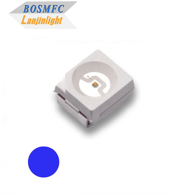 20mA 3528 SMD LED Mavi Işık yayıcı iyi ısı dağılımı LED şeridi için