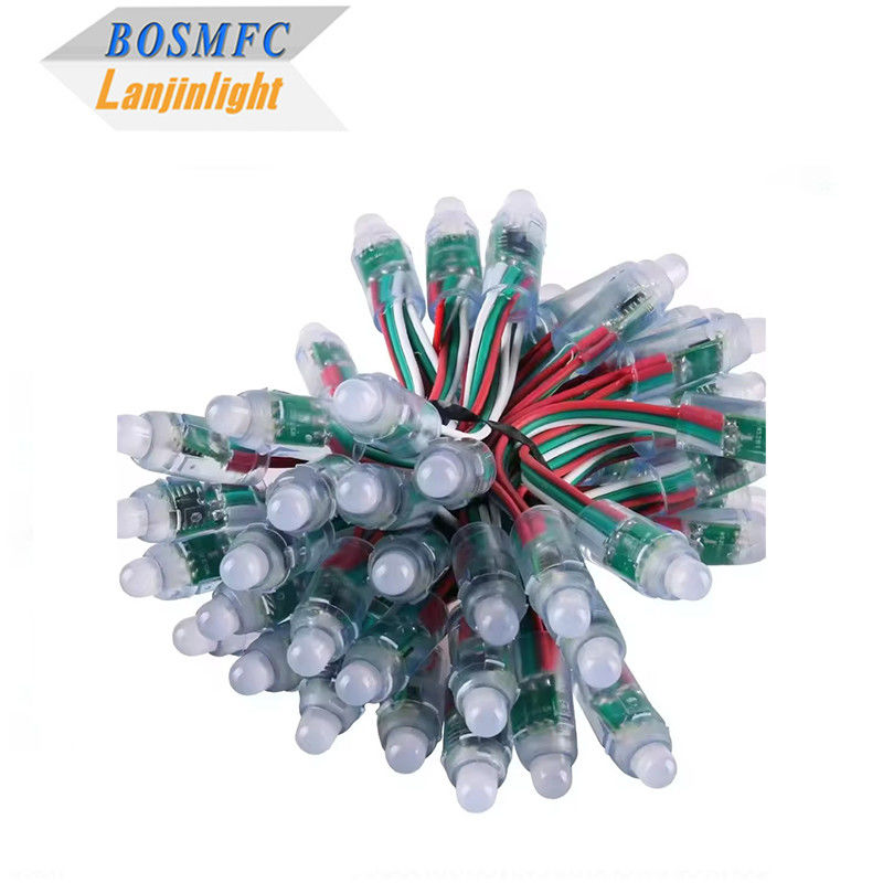 RGB Tam Renkli Programlanabilir DC5V LED Modülü WS2811 12mm Su geçirmez IP68 Akıllı Piksel Noel Işıkları Rgb Sabit Işıklar