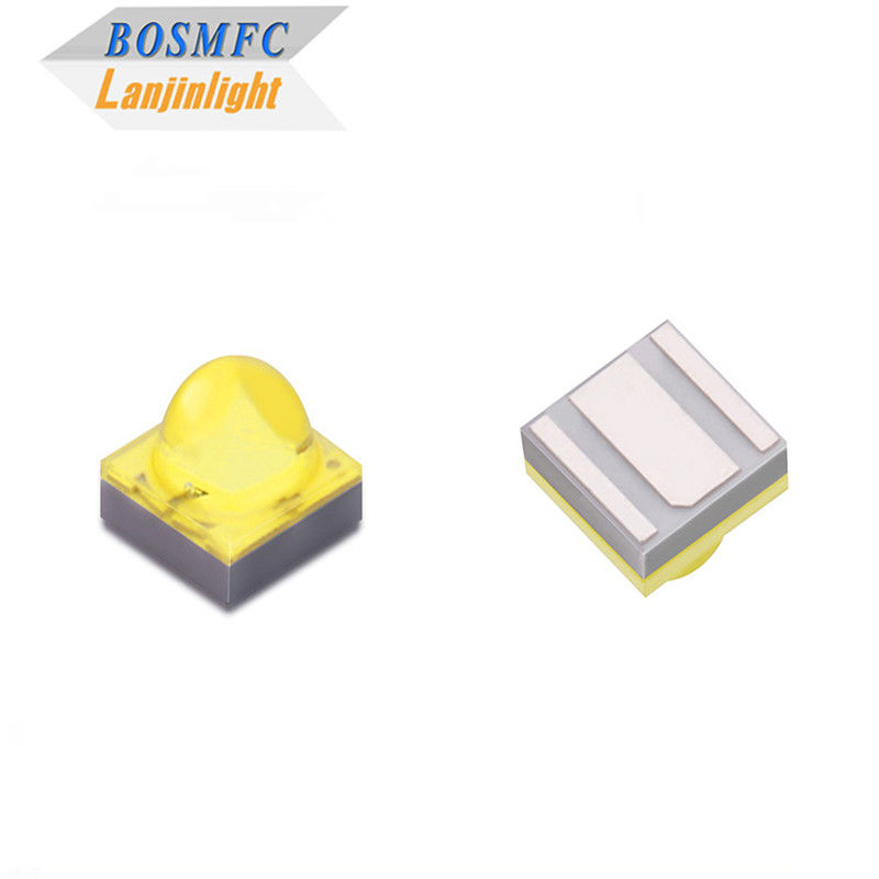 Yüksek Güçlü 1-3W Kırmızı / Yeşil / Mavi / Beyaz / Sarı Işık 2525 SMD LED Diyot Kubbe Lenti Araç Işığı