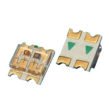 3228 Yüzey Dağı Bi Renkli 1206 SMD LED Kırmızı ve Yeşil Işık 20mA