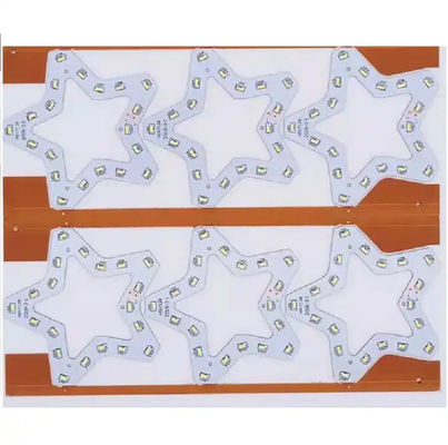 Yıldız PCB çok katmanlı LED devre panosu, FR4 LED'lerli Alüminyum PCBA panosu