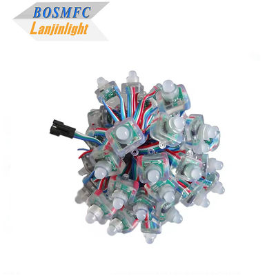 Tam Renkli Piksel LED Işıklar Dijital Kare WS2811 RGB Piksel Modülü Tel Işık 12mm 5V 12V RGB Su geçirmez Teller