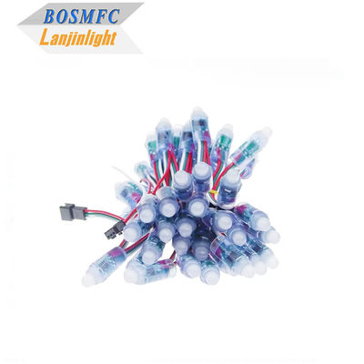 RGB Tam Renkli Piksel Su geçirmez WS2811 Piksel Dijital Adreslenebilir LED Küresel Tel Işıkları 12mm DC 5V