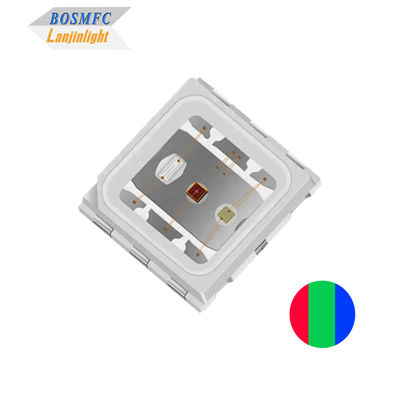 1.5W 5050 RGB LED kubbe lens yüksek güçlü üç renkli LED çip 3 * 0.5W